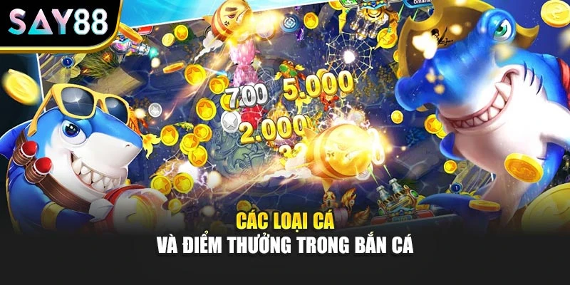 Các loại cá và điểm thưởng trong bắn cáCác loại cá và điểm thưởng trong bắn cá