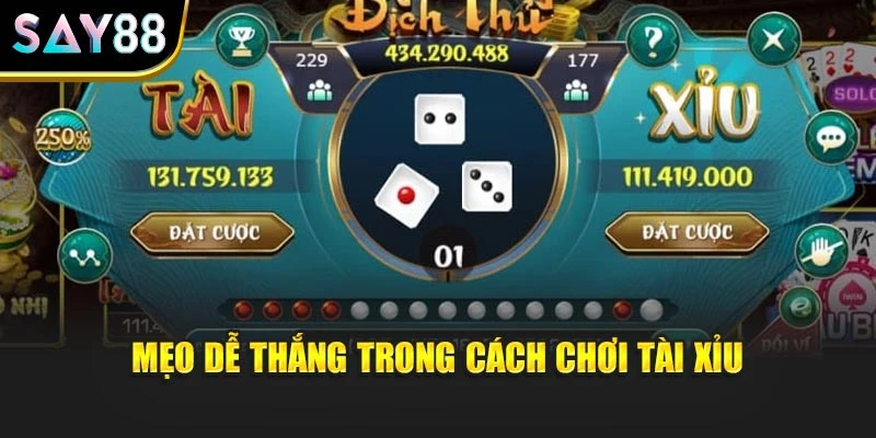 Mẹo dễ thắng trong cách chơi tài xỉu