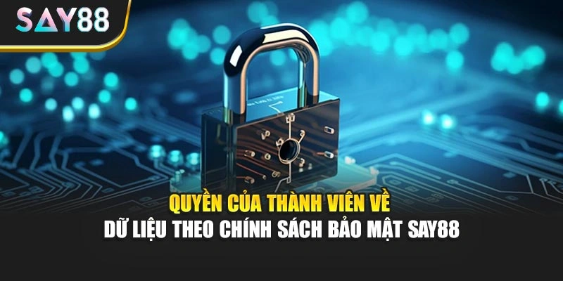 Quyền của thành viên về dữ liệu theo chính sách bảo mật Say88
