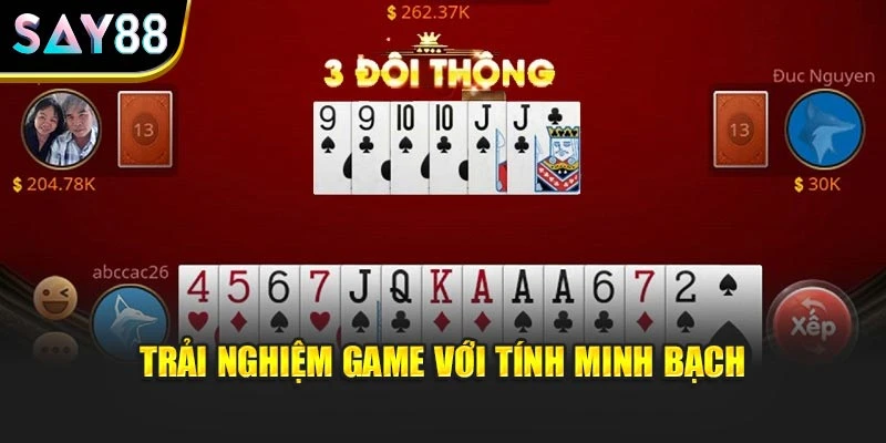Trải nghiệm game với tính minh bạch